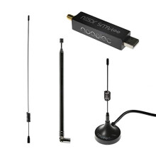 NESDR SMArTee v2 Bundle - Premium RTL-SDR w/Integrated Bias Tee, Aluminum Enclosure, 0.5PPM TCXO, SMA Input, Antenna Base & 3 Antennas. RTL2832U &
