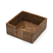 Rattan Cocktail Napkin Holder Brown,HC01