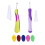 2PCS Seam Rippers Handy Stitch Unpicker Sharp Sewing Seam Thread Remover with Ergonomic Handles for Sewing Crafting Removing Threads with 5Pcs Needle 1