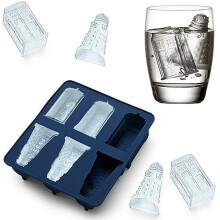 Silicone Ice Cube Tray and Chocolate,Candy,Cookies Mold Maker - Tardis and Daleks
