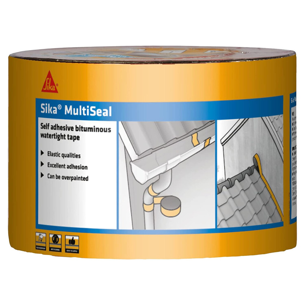 MultiSeal Self Adhesive Bituminous Sealing Tape, Grey, 100 mm x 10 m