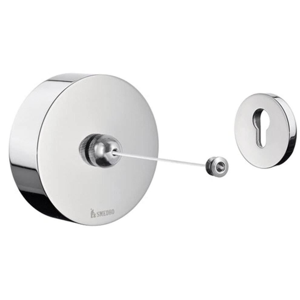 Outline" Clothes Line Retractable, Polished Chrome, 9 x 3 x 9 cm