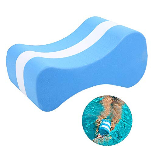 Pull Float, Pull Buoy Leg Float Waterproof for Fitness for Swimming for Beginners(Blue and white) 2