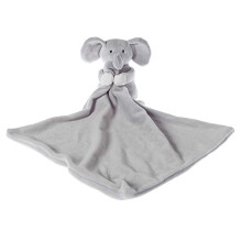 Stuffed Animals Baby Comforter Security Blanket Gray Elephant Infant Nursery Character Blanket Luxury Snuggler Plush Lovey for Newborn Baby Doll