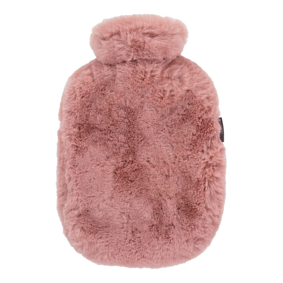 Fashy Pink Faux Fur 2.0L Hot Water Bottle - Dusky