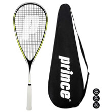 Prince Team Rebel 450 Squash Racket, Full Length Protective Squash Racket Cover & 3 Squash Balls