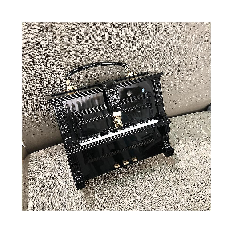 (black) Piano Acrylic Box Shape Ladies Shoulder Bag Ladies Party Clutch