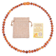 (Baltic Ambers-Cognac, 50cm Adult Necklace) 33cm Baby Necklace