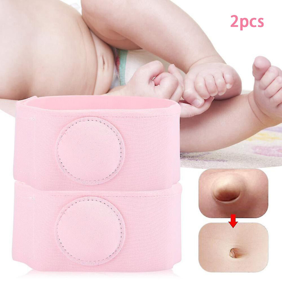 2pcs Baby Umbilical Hernia Treatment Belt Infant Kids Elastic Umbilical Protective Belt