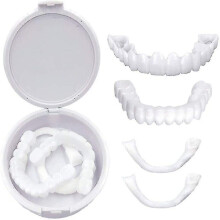 False Teeth Set Dental Cover Dental Veneers Dentures Tooth Cover Snap On Smile