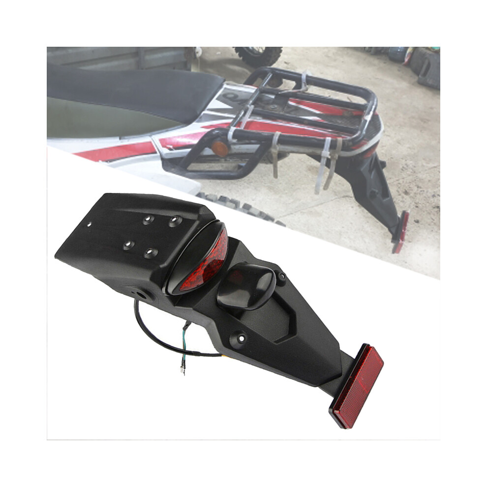 Universal Motorcycle Rear Fender Mudguard With Led Tail For Yamaha Mudguard Led Brake Tail Brake Lamp Light 8721142173125
