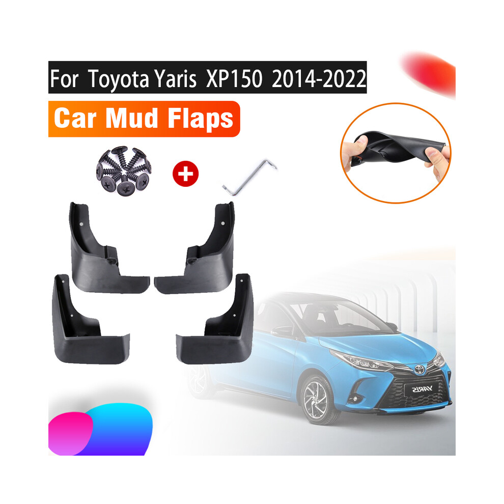 4 Pcs Mudguards For Toyota Yaris 2022 Accessories 2022 ~ 2014 Hatchback Xp150 Front Rear Flap Splash Mud Fenders Car Accessories 8721142171718