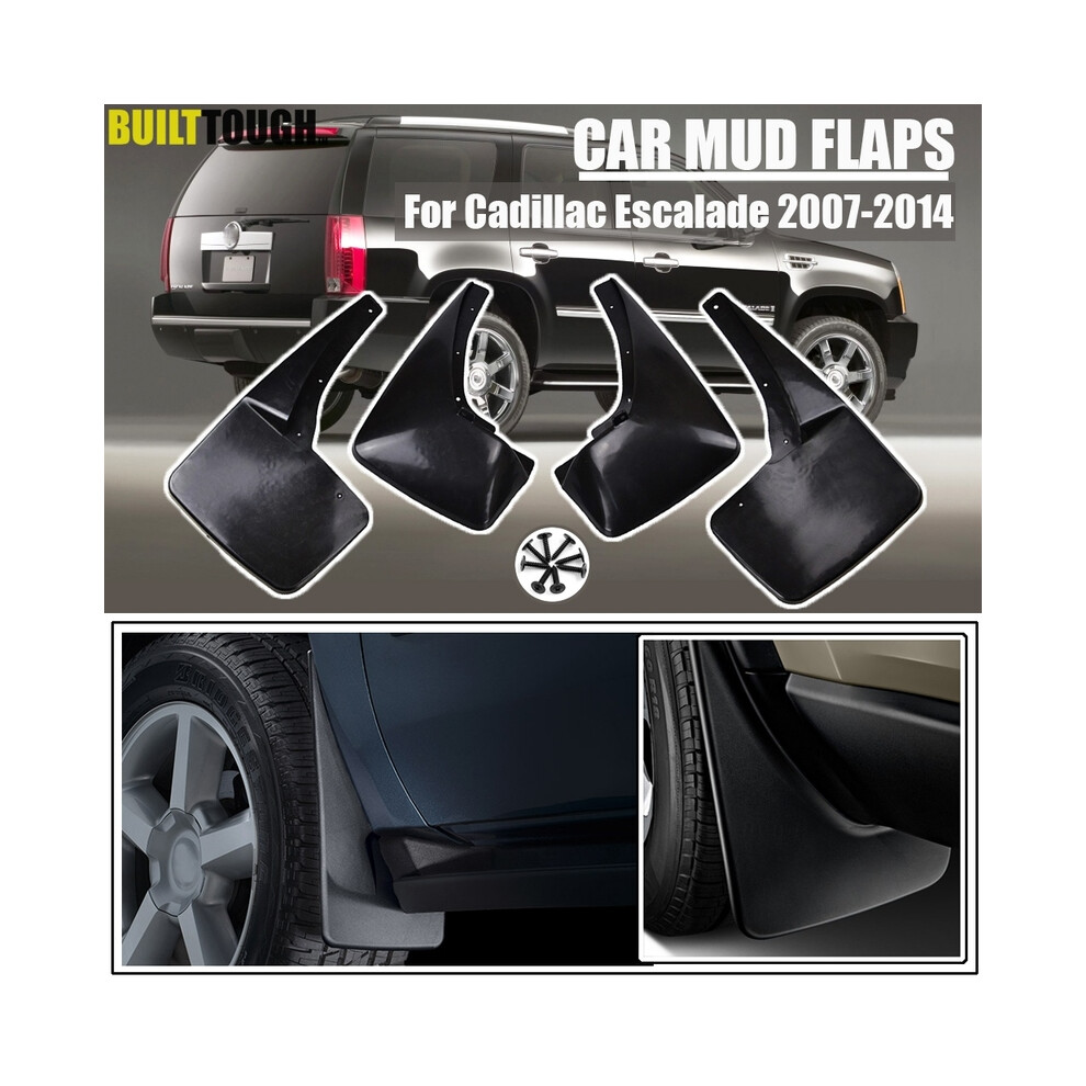Car Mud Flaps For Cadillac Escalade 2007 - 2014 Gmt900 Mudflaps Splash Guards Mud Flap Mudguards Fender 2008 2009 2010 2011 2012 8721142170209