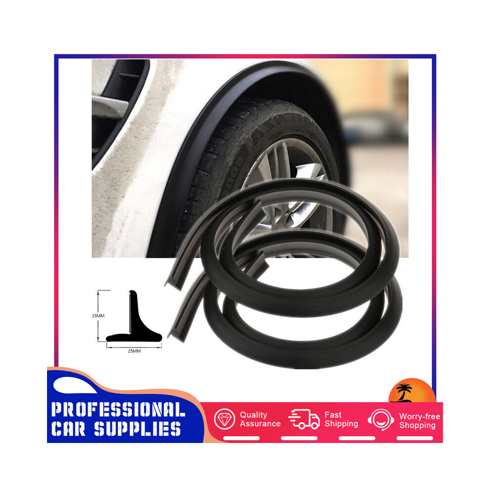 2Pcs Car Splash Guard Fender Universal Flare Extension Wheel Eyebrow Moulding Trim Wheel Arch Strip Extenders Decorative Scratch 8721142170230