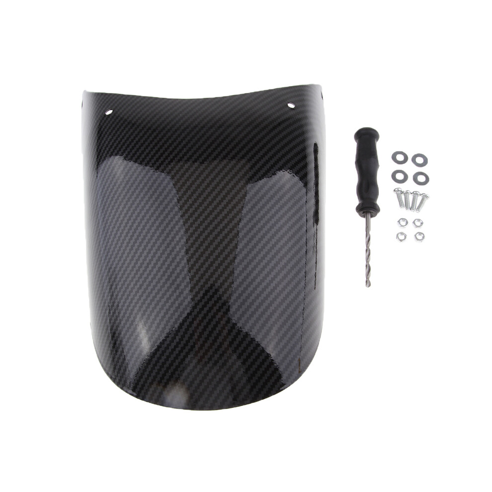1 Set Motorcycle Front Extender Motorbike Carbon Fiber Front Wheel Mudguard Extension Universal For Motorcycle 8721142167858
