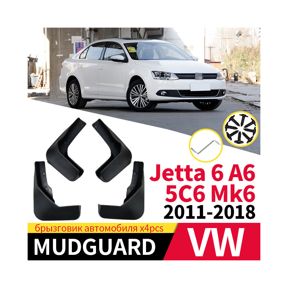 Car Mud Flaps For Vw Volkswagen Jetta A6 2011-2018 Mk6 5C6 Mudguards Splash Guards Fender Mudflaps Wheels Accessories 8721142161573