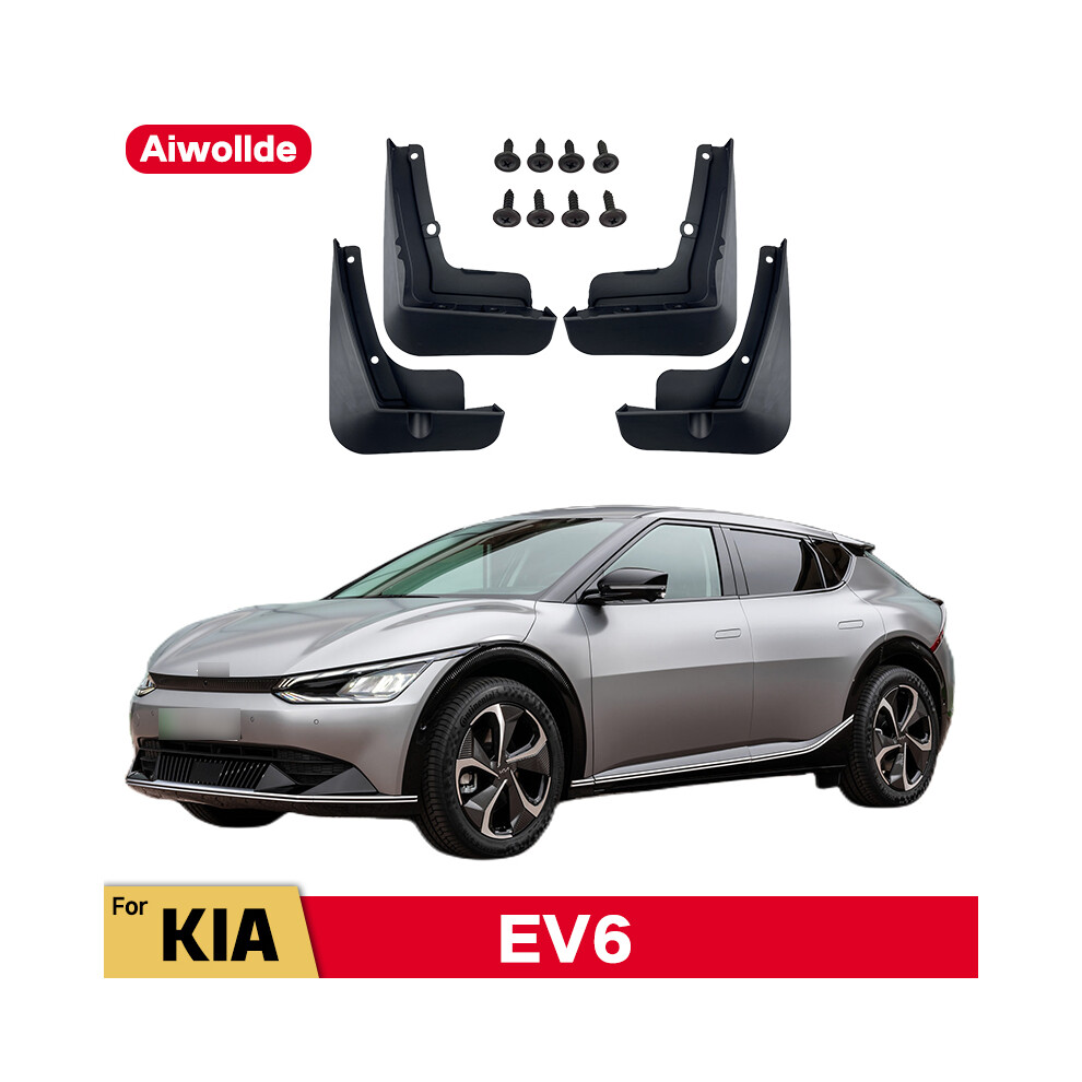 Mudflaps For Kia Ev6 Wind 2021 2022 2023 Mudguards Mud Flaps Splash Guards Front Rear Wheels Fender Car Accessories 4Pcs 8721142161559