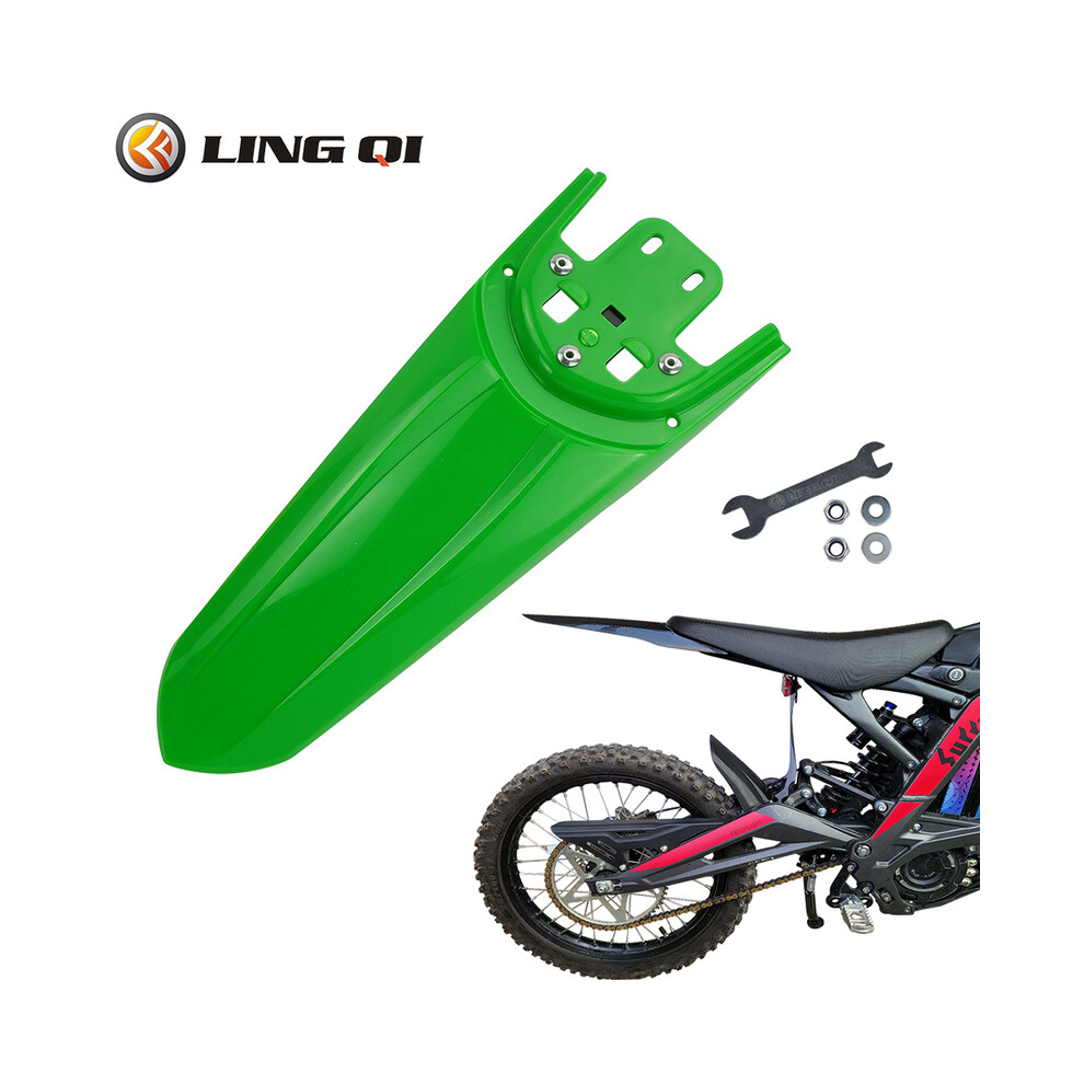 () Second-Generation Longer Rear Fender Fit To Sur Ron Bee X And S. Streamlined Dirt Pit Mudguard Tail Guard For Surron. Green/Light 8721142163843