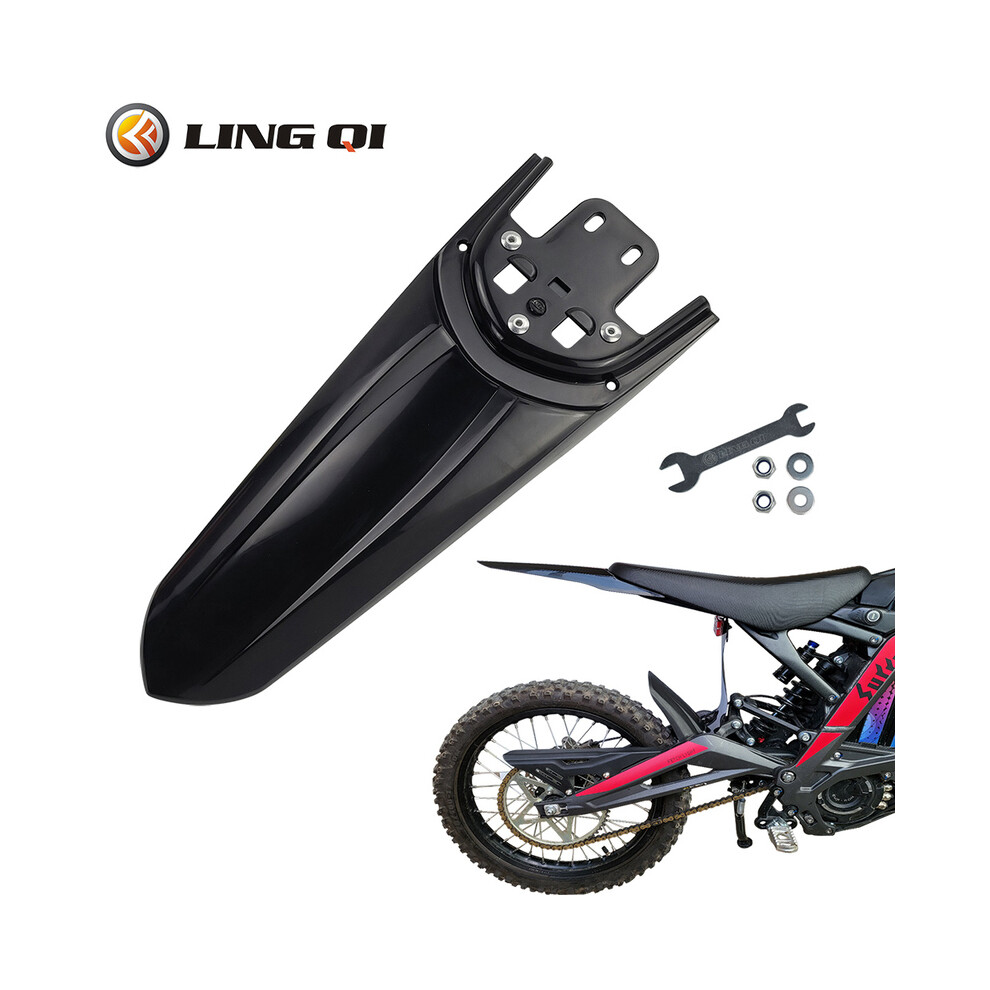 () Second-Generation Longer Rear Fender Fit To Sur Ron Bee X And S. Streamlined Dirt Pit Mudguard Tail Guard For Surron. Black/Light 8721142163805