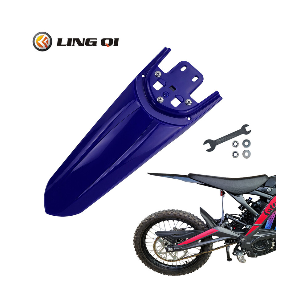 () Second-Generation Longer Rear Fender Fit To Sur Ron Bee X And S. Streamlined Dirt Pit Mudguard Tail Guard For Surron. Blue/Light 8721142163850