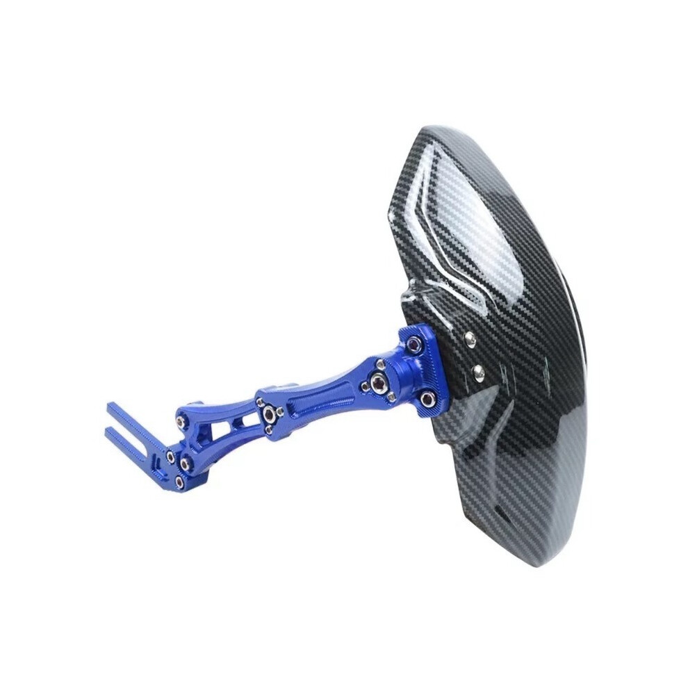 (Blue) Motorcycle Rear Fender Cnc Aluminium Moto Rear Mudguard Motorbike Carbon Fiber Printed Plastic Mudguard For Honda Yamaha Susuki Blue 8721142165199