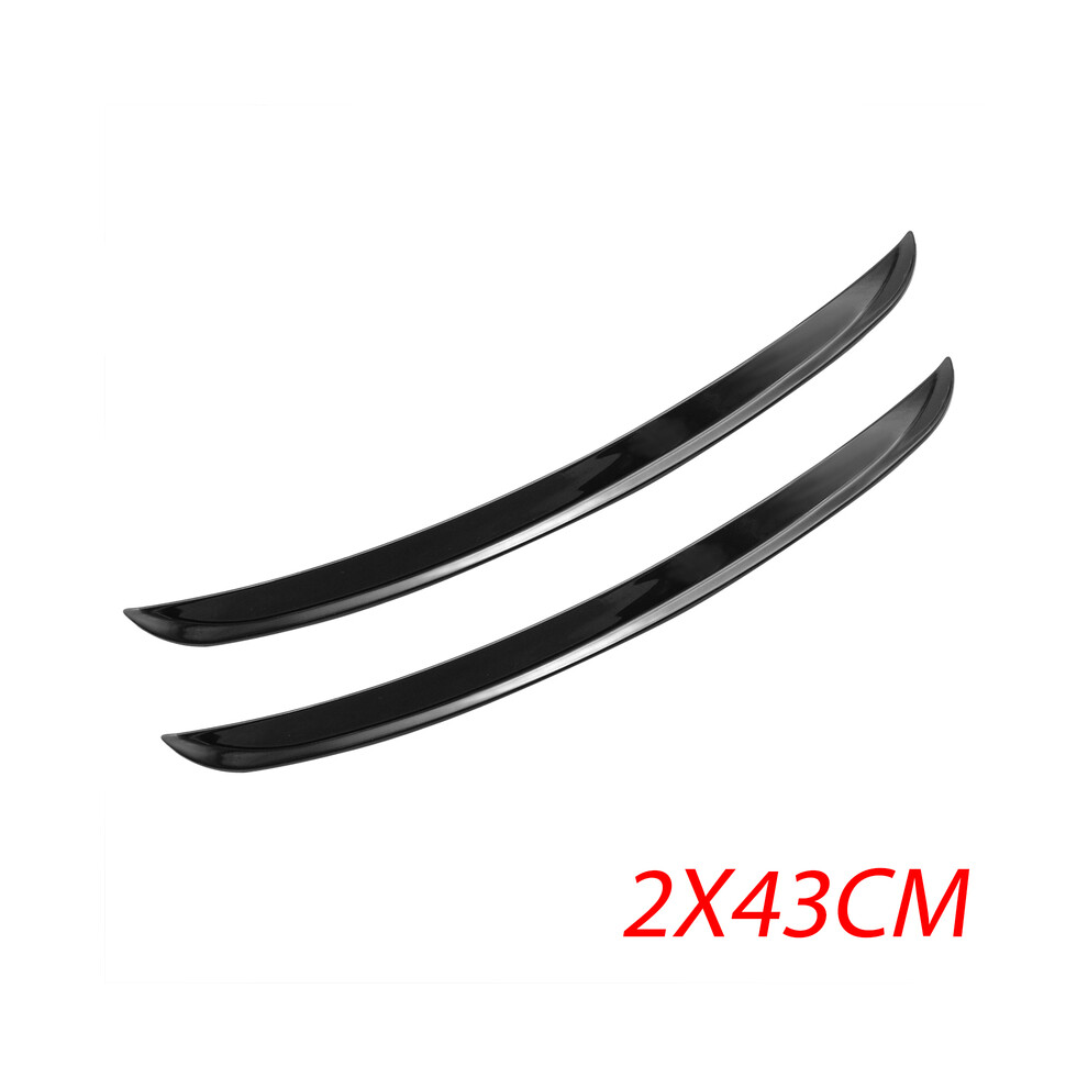 (2Pcs 43Cm) 4Pcs Universal Car Fender Flares Arches Wing Expander Arch Eyebrow Auto Mudguard Wheel Lip Body Kit Protector Cover Mud Guard Black 8721142160026