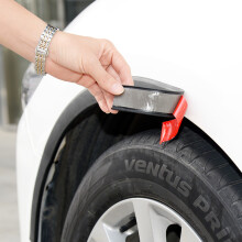Universal Fender Flare Car Wheel Eyebrow Protector Lip Wheel-arch Trim Arch Extenders Decorative Scratch Proof Black Rubber