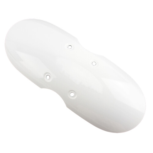 (White) Motorcycle Retro Short Front Fender Cafe Racer Mud Flap Guard ...