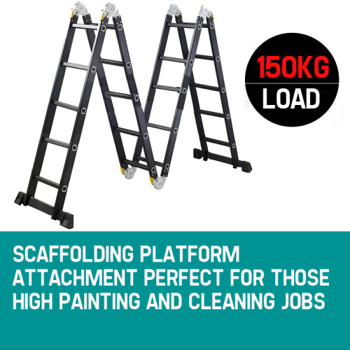Multi-Purpose Combination Ladder 5.7 M & 2 Scaffold Working Platform 1