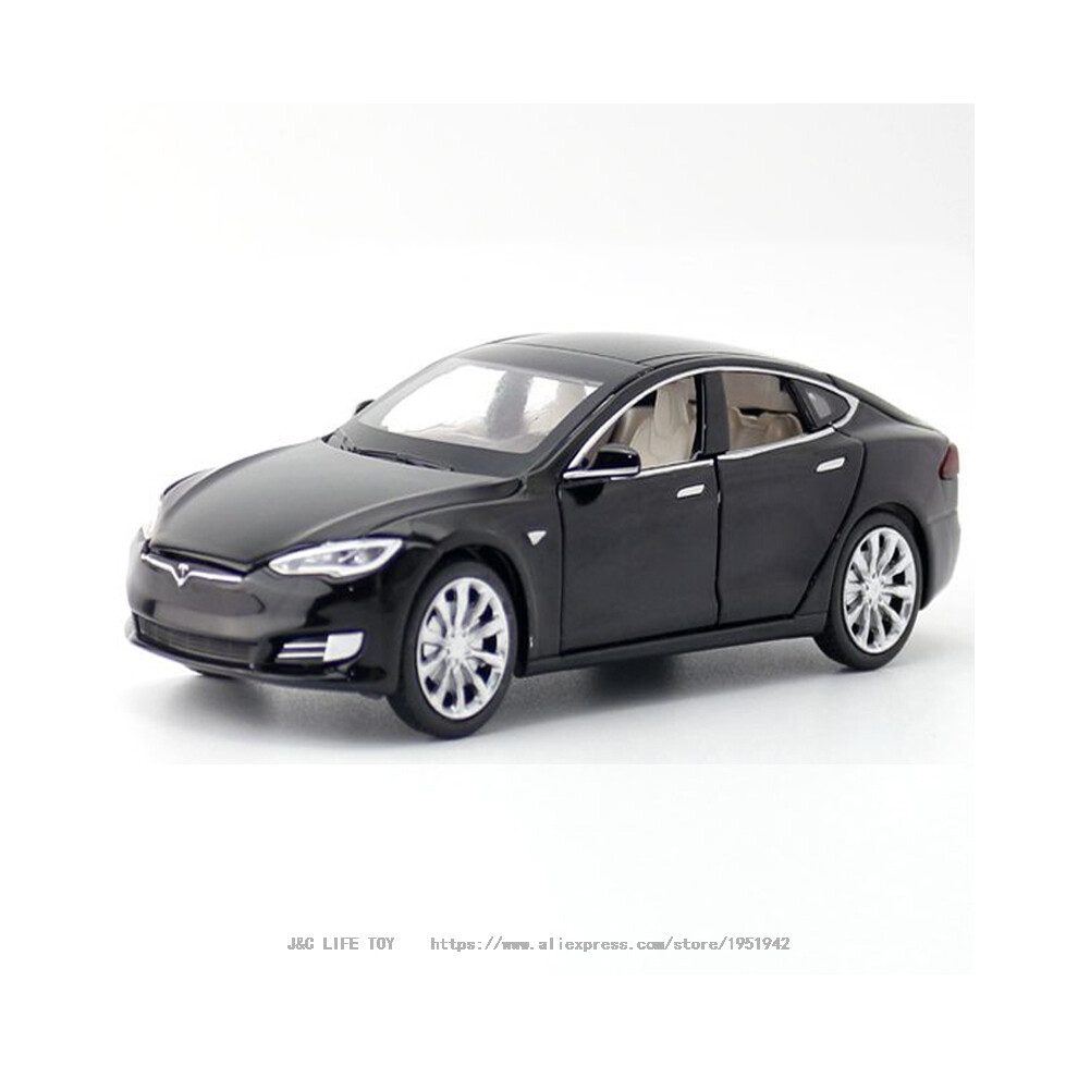 (Black) New 1:32 Tesla MODEL S Alloy Car Model Diecasts  Toy Vehicles Toy Cars  Kid Toys For Children Gifts Boy Toy