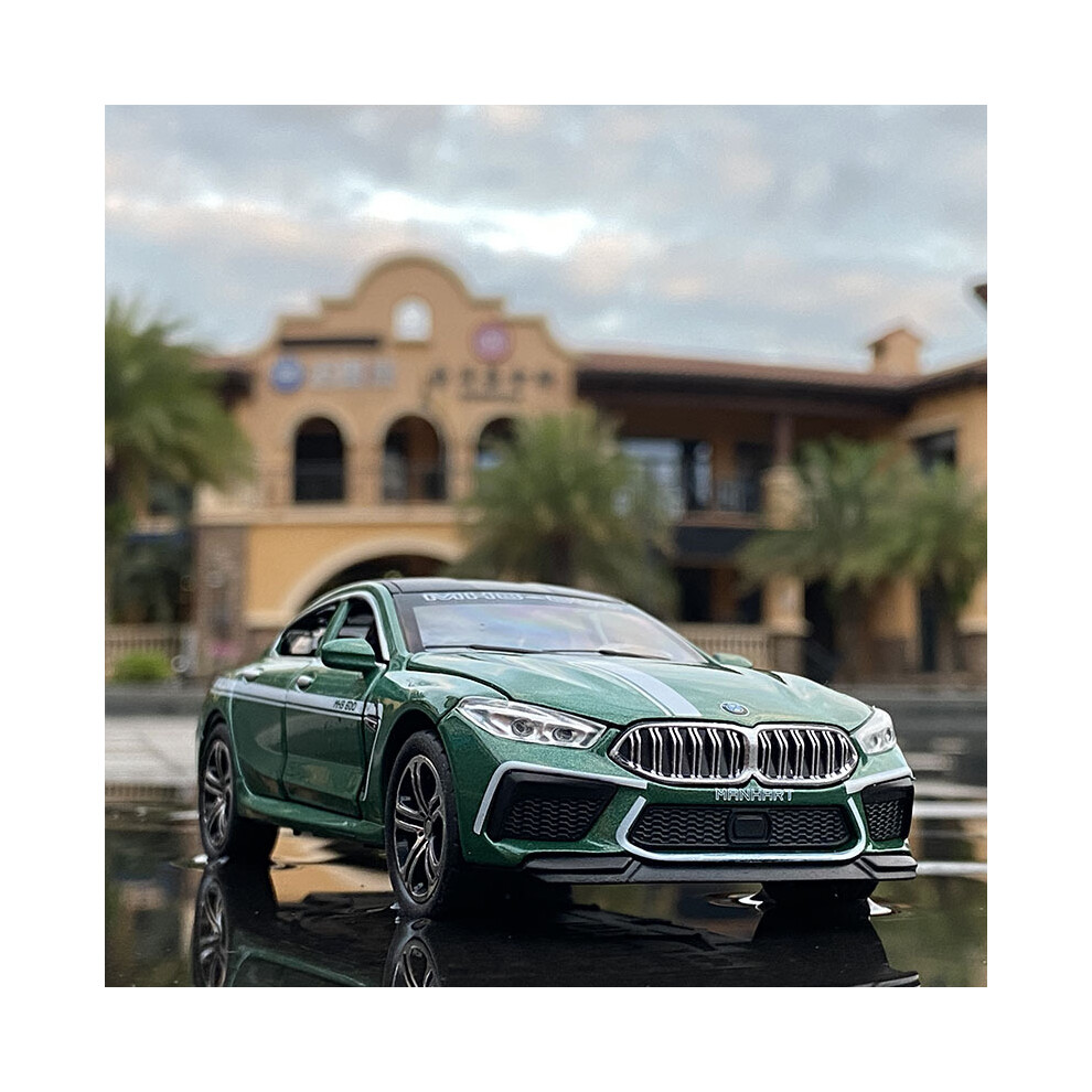 (green boxed) 1:32 BMW M8 Alloy Car  Model Diecasts Toy Vehicles Car goods Metal Collection Miniature Toys For kid boy children