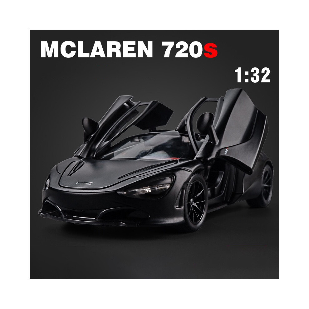 (Black) 1:32 McLaren 720S Spider Car Model Alloy Sports Car Limited Edition Metal Car Model Collection Toy Car Childrens Birthday Gift