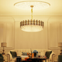 Dia 40cm 3-Tier Luxury Crystal Chandeliers Modern Crystal Ceiling Lamp