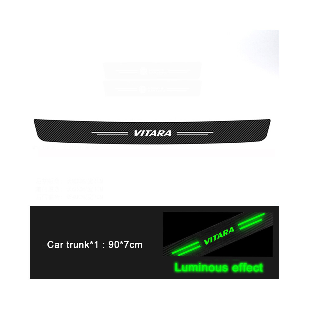 (1Pc) Motor Vehicle Parts Luminous Car Threshold Tape For Suzuki Vitara Logo Door Sill Protector Night Glowing Trunk Bumper Guard Anti Scratch Sticker 8050287572921