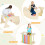 Casart 7-in-1 Reversible Climbing Frame for 3-14 Folding Climber (Multicolour) 4