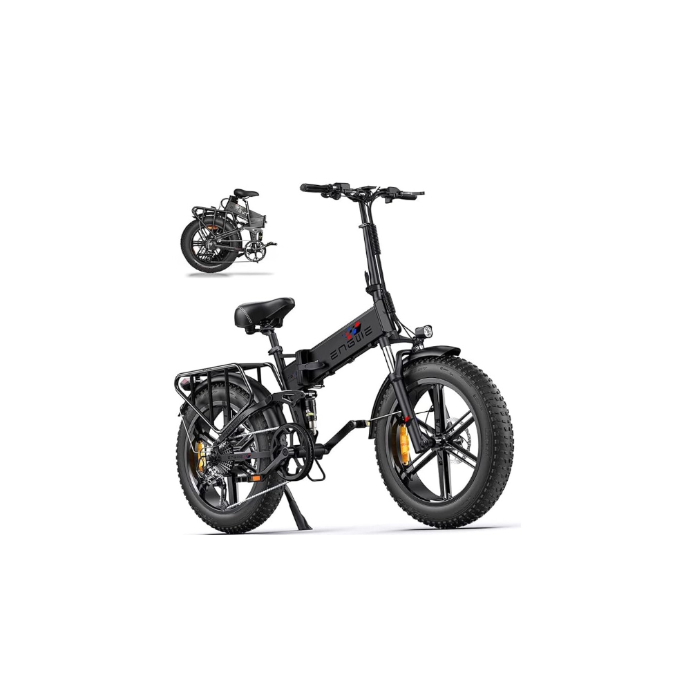 Electric Bike Folding E-Bike for Adults, 20''*4.0 Fat Tire ENGINE PRO