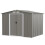 Casart 8FT x 6FT Metal Storage Shed Tool Shed W/ Double Doors & Foundation 1