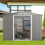 Casart 8FT x 6FT Metal Storage Shed Tool Shed W/ Double Doors & Foundation 3