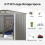 Casart 8FT x 6FT Metal Storage Shed Tool Shed W/ Double Doors & Foundation 2