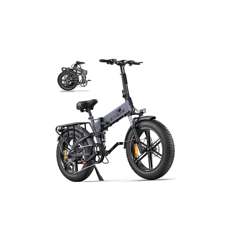 Electric Bike Folding E-Bike for Adults, 20''*4.0 Fat Tire ENGINE PRO