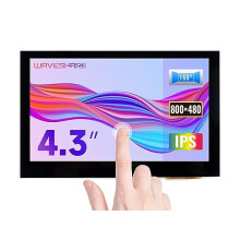 4.3inch HDMI LCD (B) 800x480 IPS Capacitive Touch Screen Monitor Display for Raspberry Pi 4 BB Black Banana Pi Jetson Nano