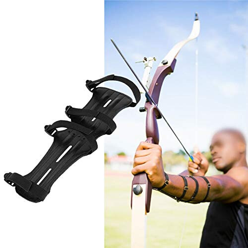 Soft Archery Armguard with Adjustable Straps, Adjustable Shooting Archery Arm Guard Band Protector Accessory 1