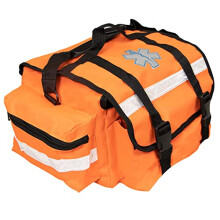 Medical Supplies KB-RO74-O First Responder Bag for Trauma, Professional Multiple Compartment Kit Carrier for Emergency Medical Supplies, Orange, 17 x