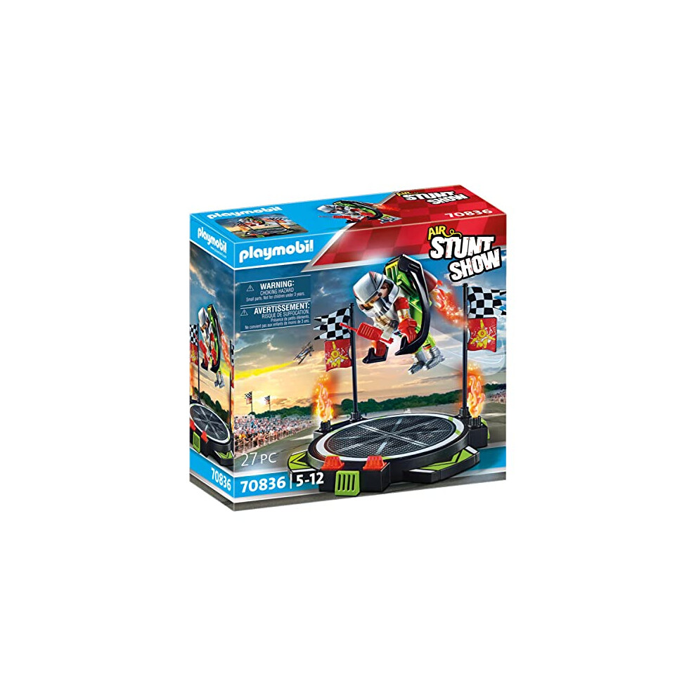 Air Stunt Show 70836 Stuntman with Jet Pack, Includes Launch Platform, Plane Toy for 5+ Year Olds