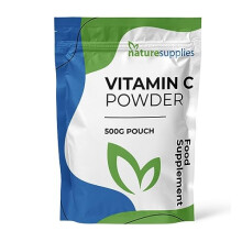 Vitamin C Powder 500g Ascorbic Acid UK Non GMO - Pharmaceutical Grade, Highly Concentrated No Chemicals in Our Supplements - Suitable for Vegans -