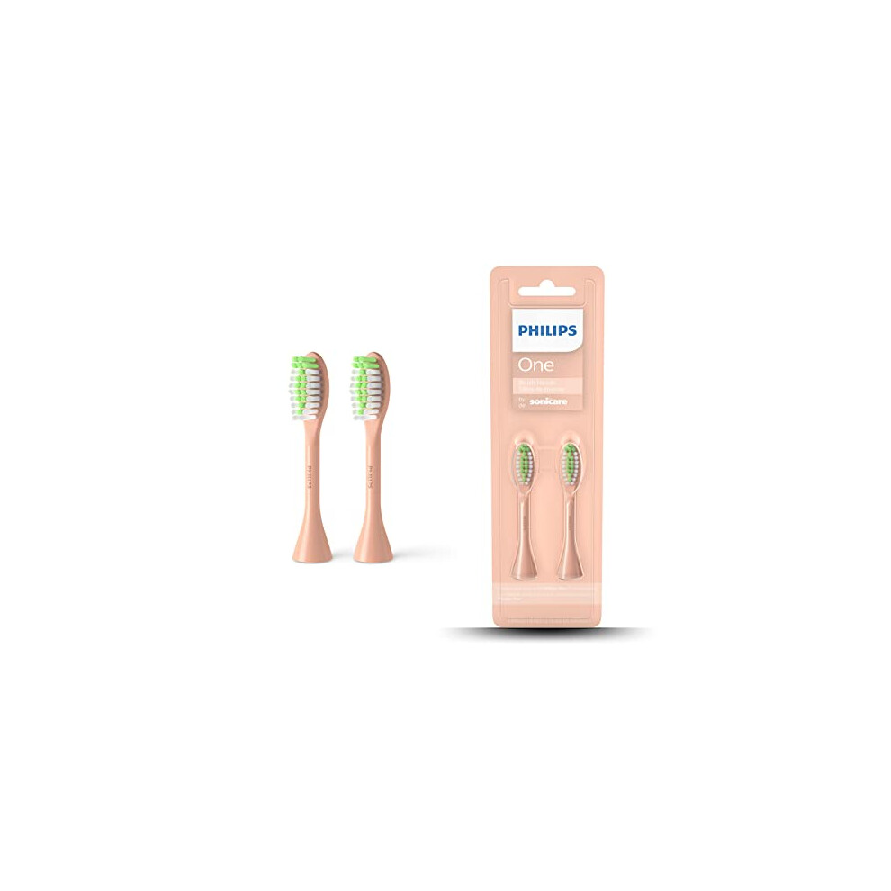 Philips One Electric Toothbrush Brush Head - Pack Of 2 (Model Bh1022/05), Pink