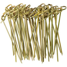 [500 Count] Bamboo Knot Picks - 4.75 Inch Appetizer, Sandwich, & Cocktail Drinks Skewer Toothpicks