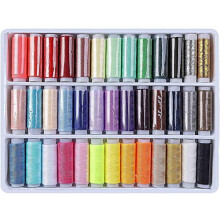 Sewing Thread Tray Thread for Sewing Spools Colored Polyester Sewing Supplies Kit Ideal for Quilting Stitching Hand Sewing Machine Sewing Assorted