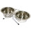Rosewood Steel Double Diner Cat Bowls, Small 1