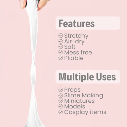 12-Colors Foam Modeling Clay- For Cosplay,School Projects,Baby Hand
